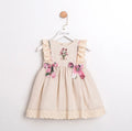 Floral Embroidered Linen Dress