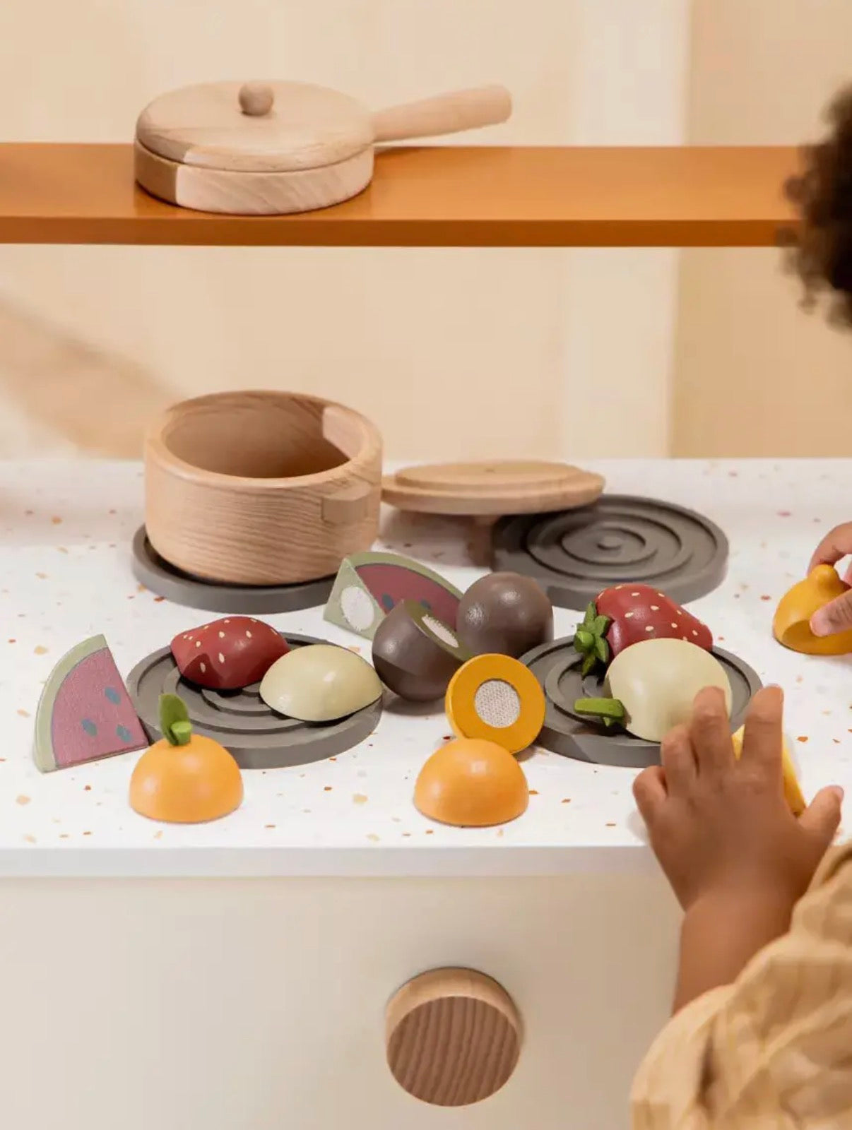 Wooden Fruits Playset