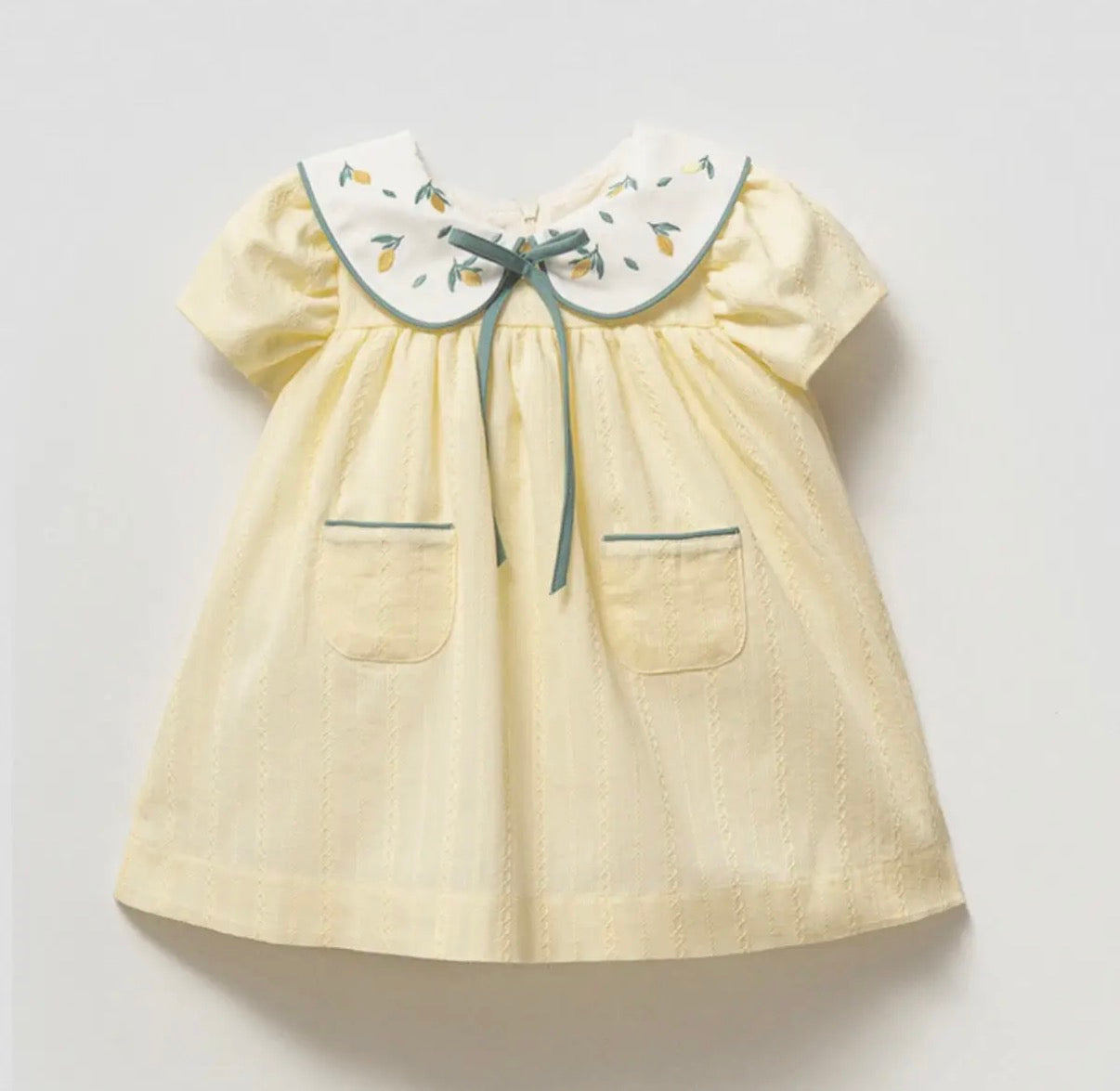 Lemon Blossom Baby Girl Dress