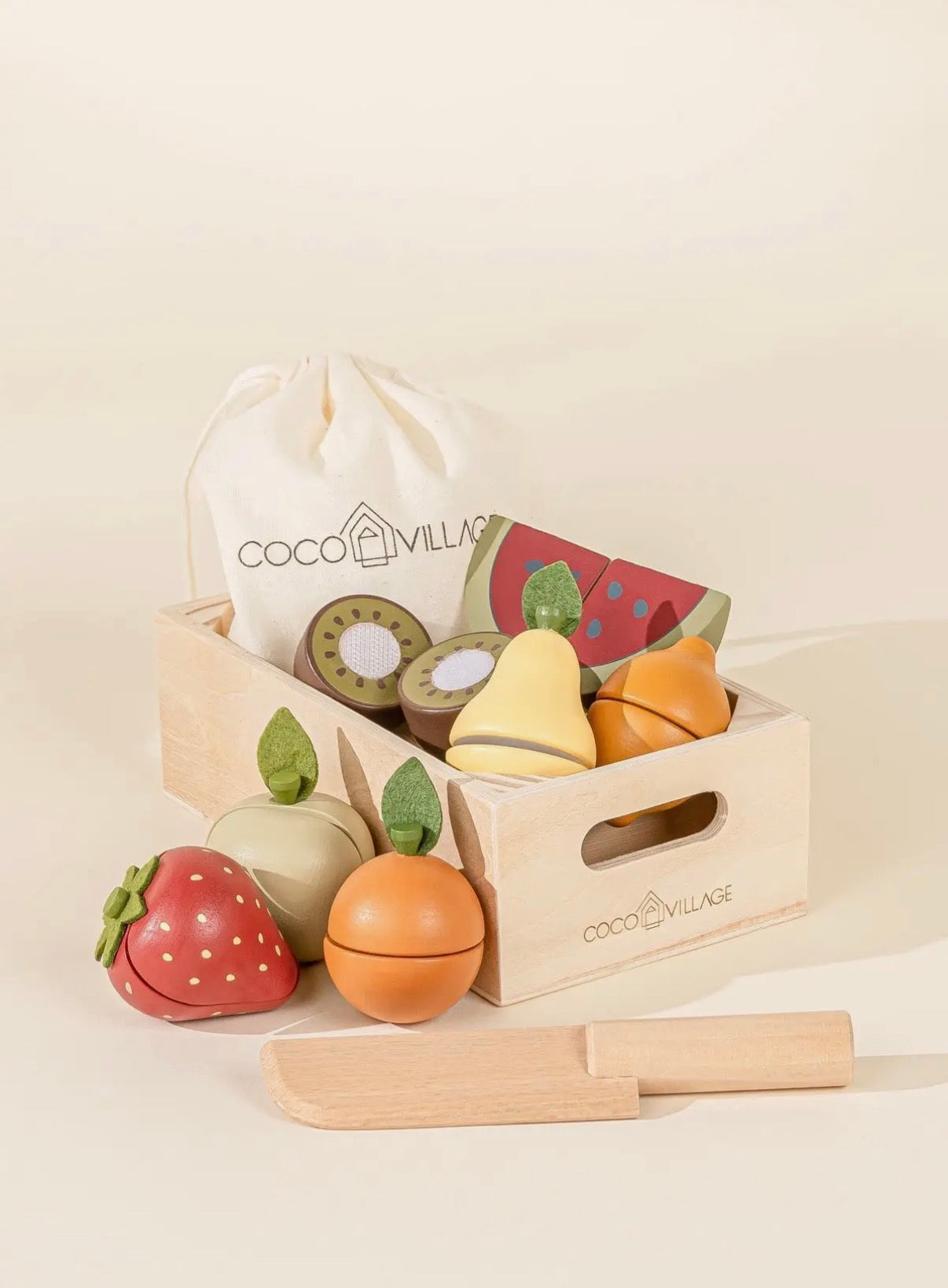 Wooden Fruits Playset