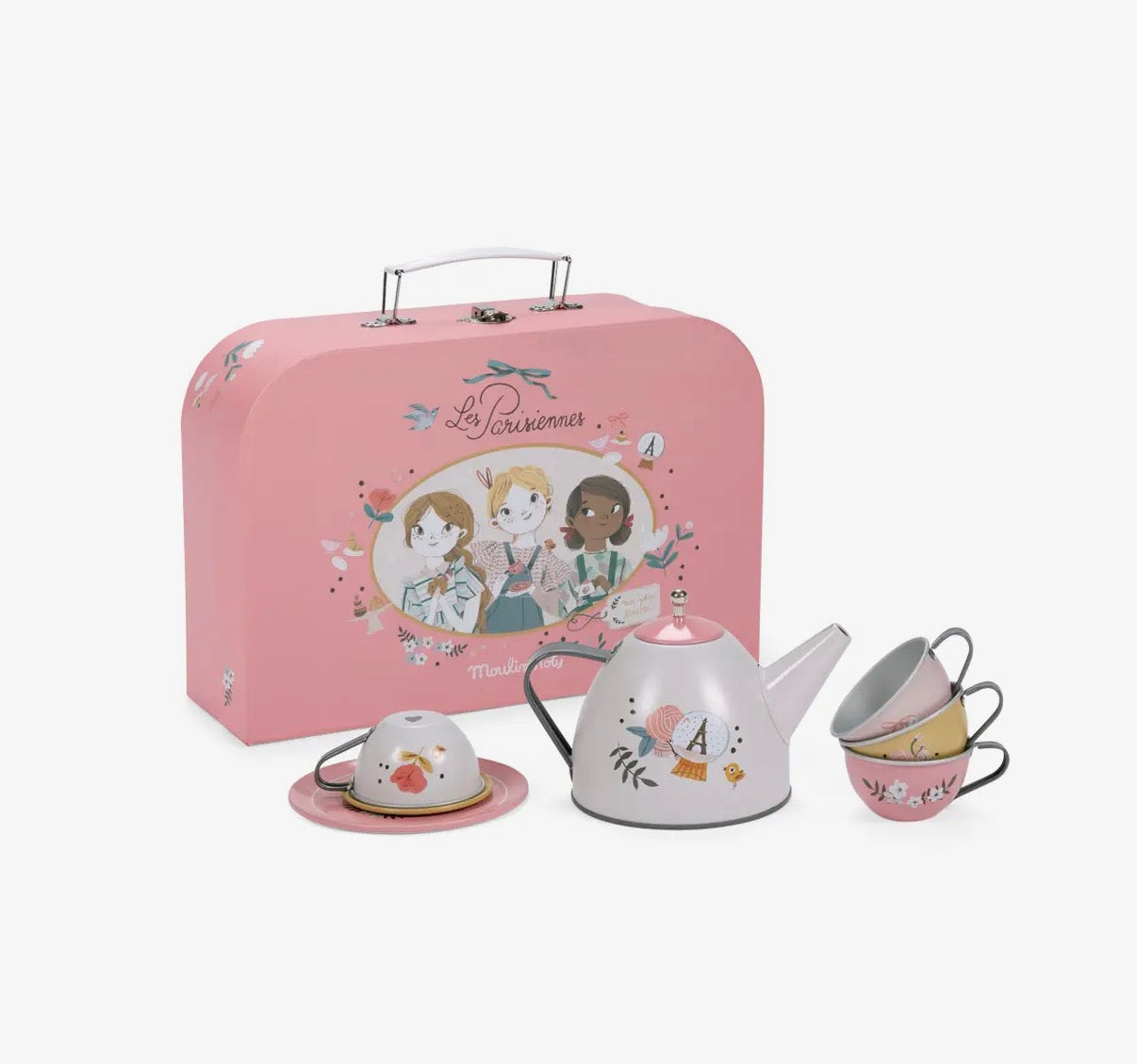 Suitcase - New Tea Party Metal Set the Parisiennes