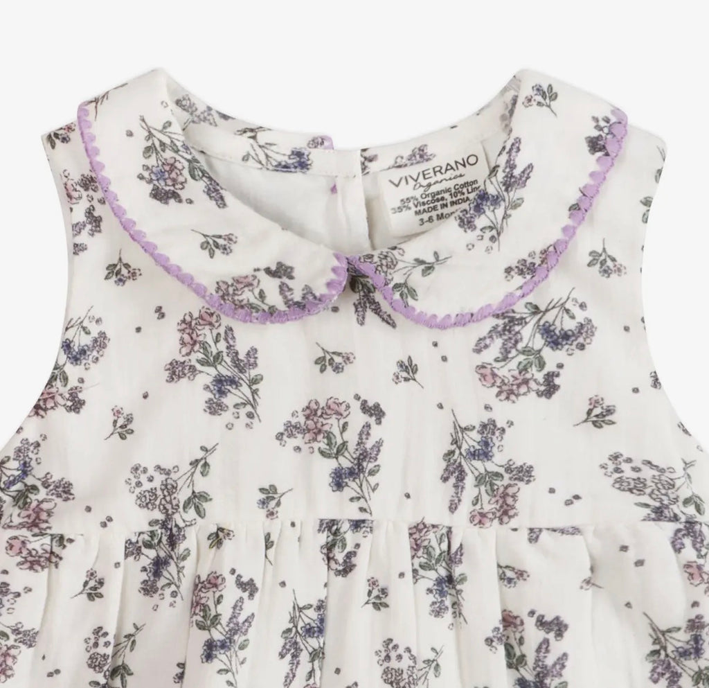 Hatti Floral Baby Dress + Bloomer (Organic)