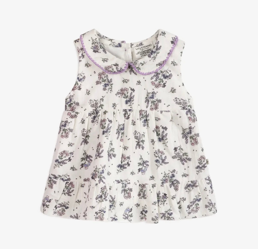 Hatti Floral Baby Dress + Bloomer (Organic)