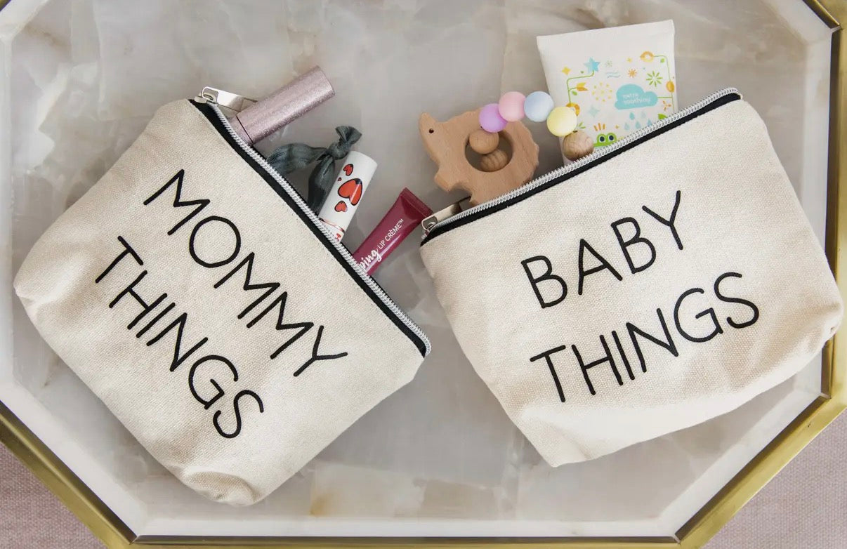 Mommy and Baby travel pouches
