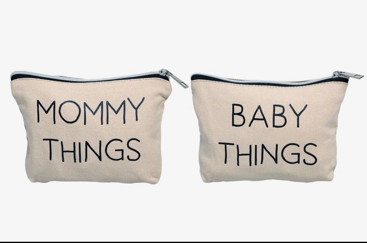 Mommy and Baby travel pouches