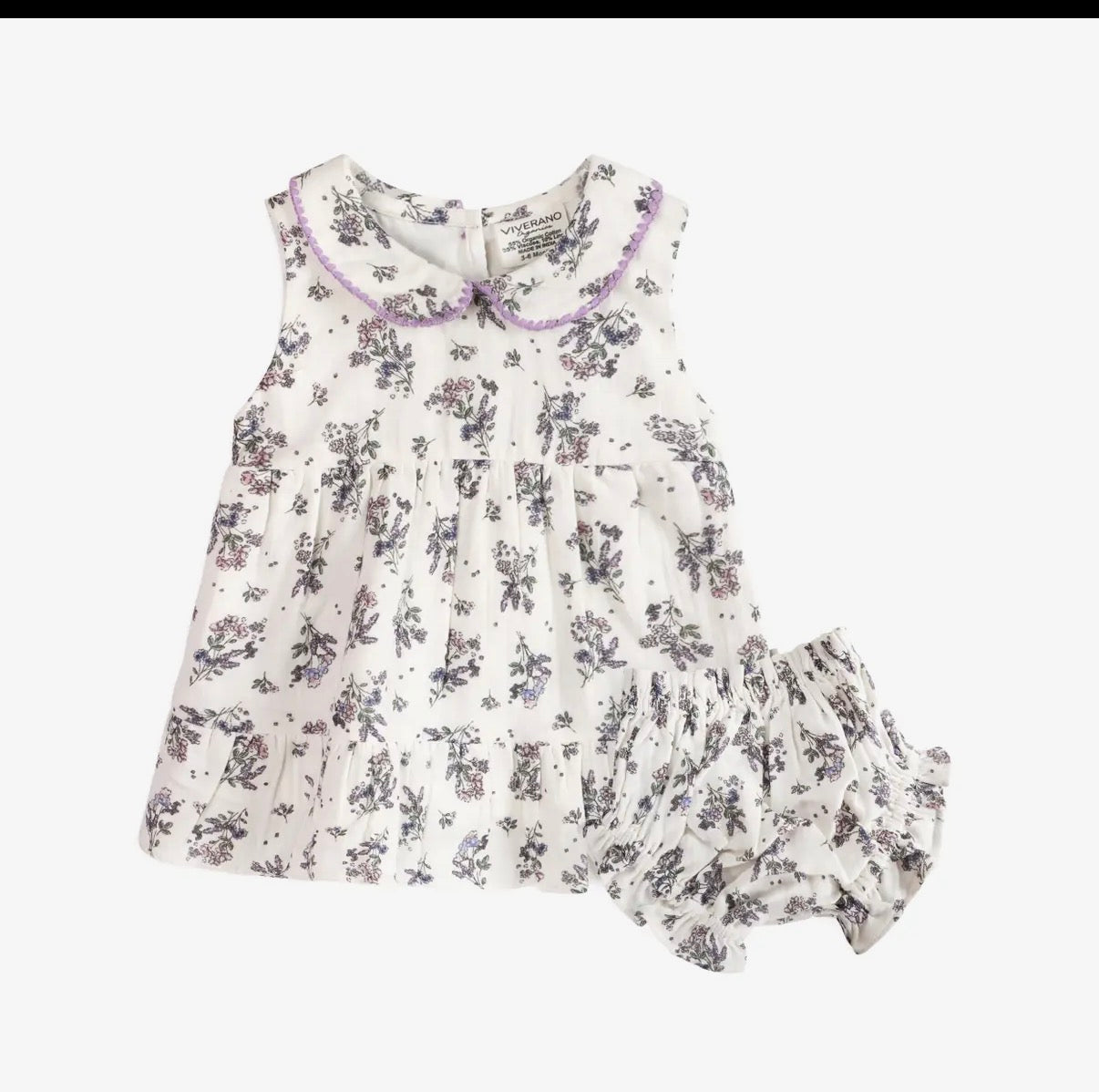 Hatti Floral Baby Dress + Bloomer (Organic)