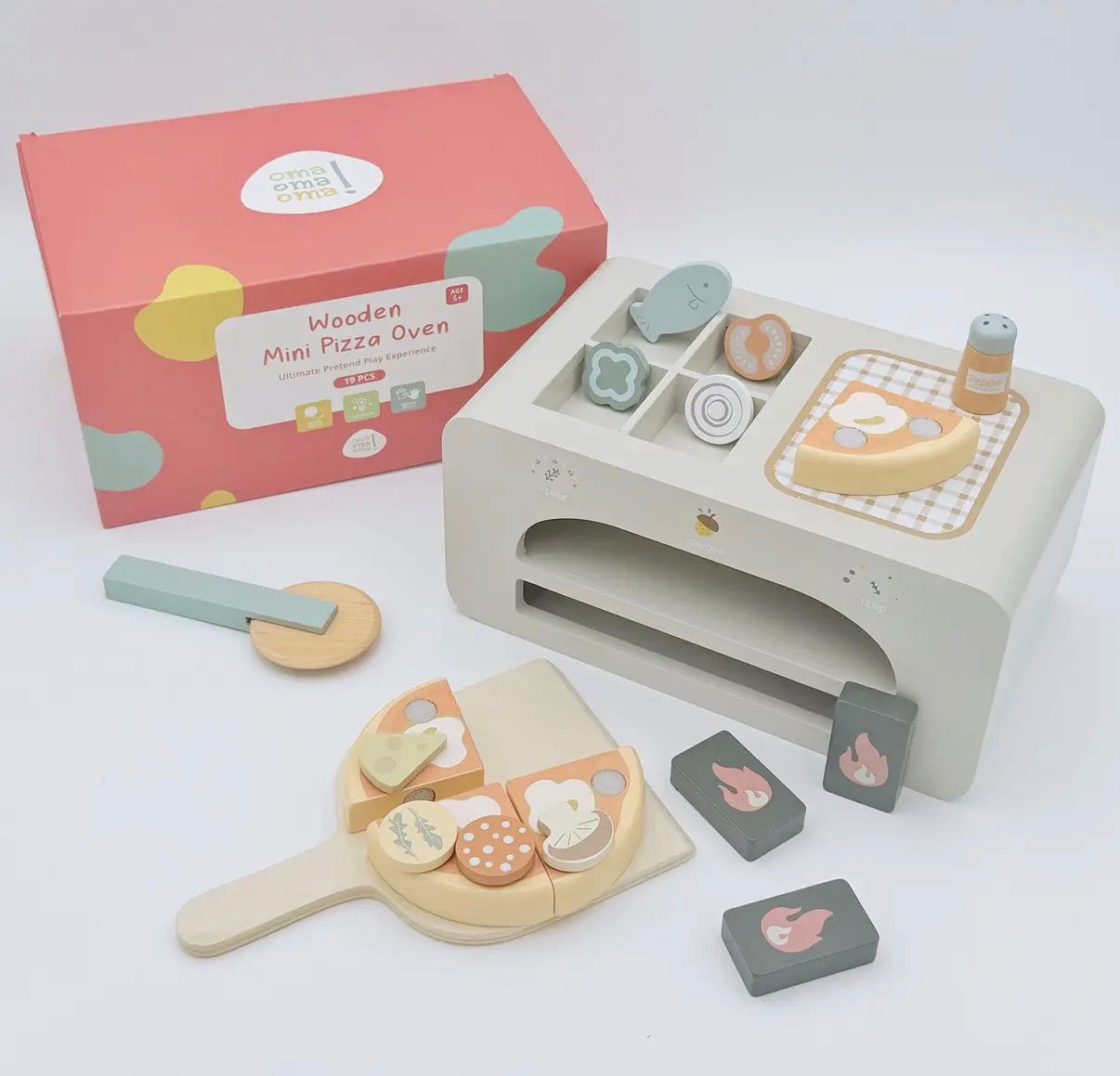 Wooden Pizza Oven Set