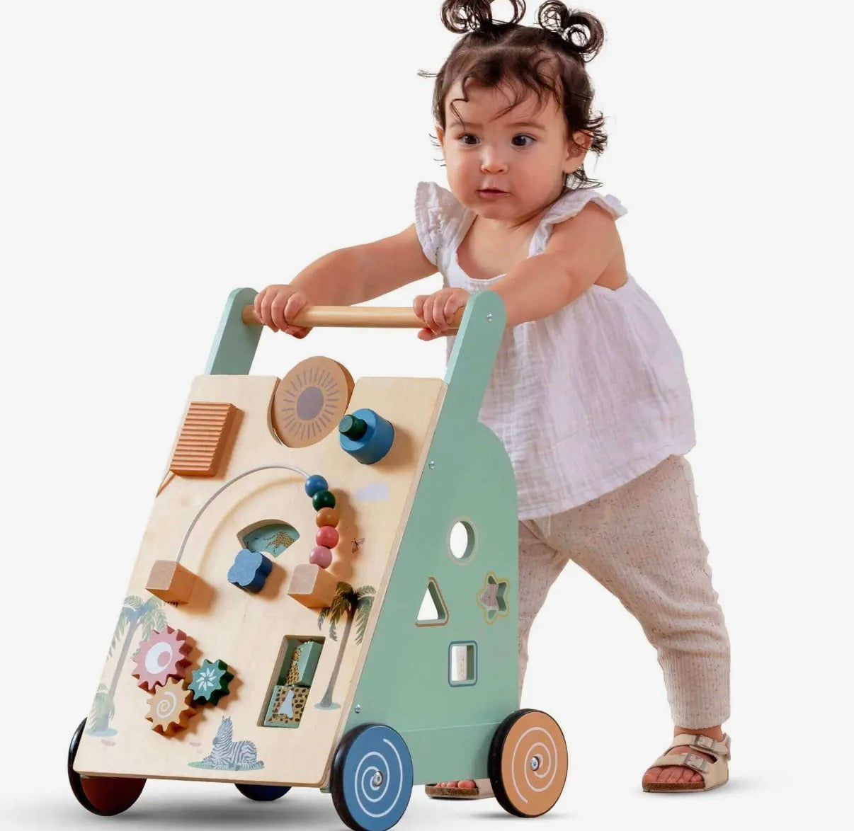 Wooden Baby Walker- Multi Activity