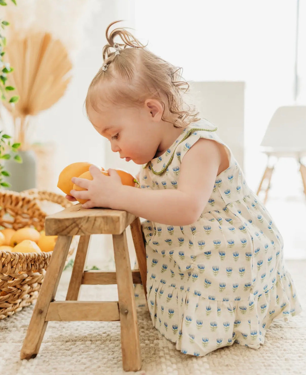 Harper Peter Pan Collar Floral Baby Flare
Dress + Bloomer