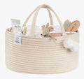 Rope Diaper Caddy/Beige