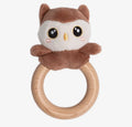 Owl Wooden & Plush Baby Teether