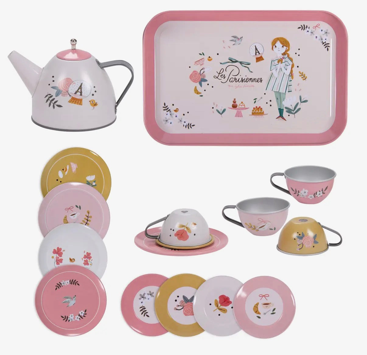 Suitcase - New Tea Party Metal Set the Parisiennes
