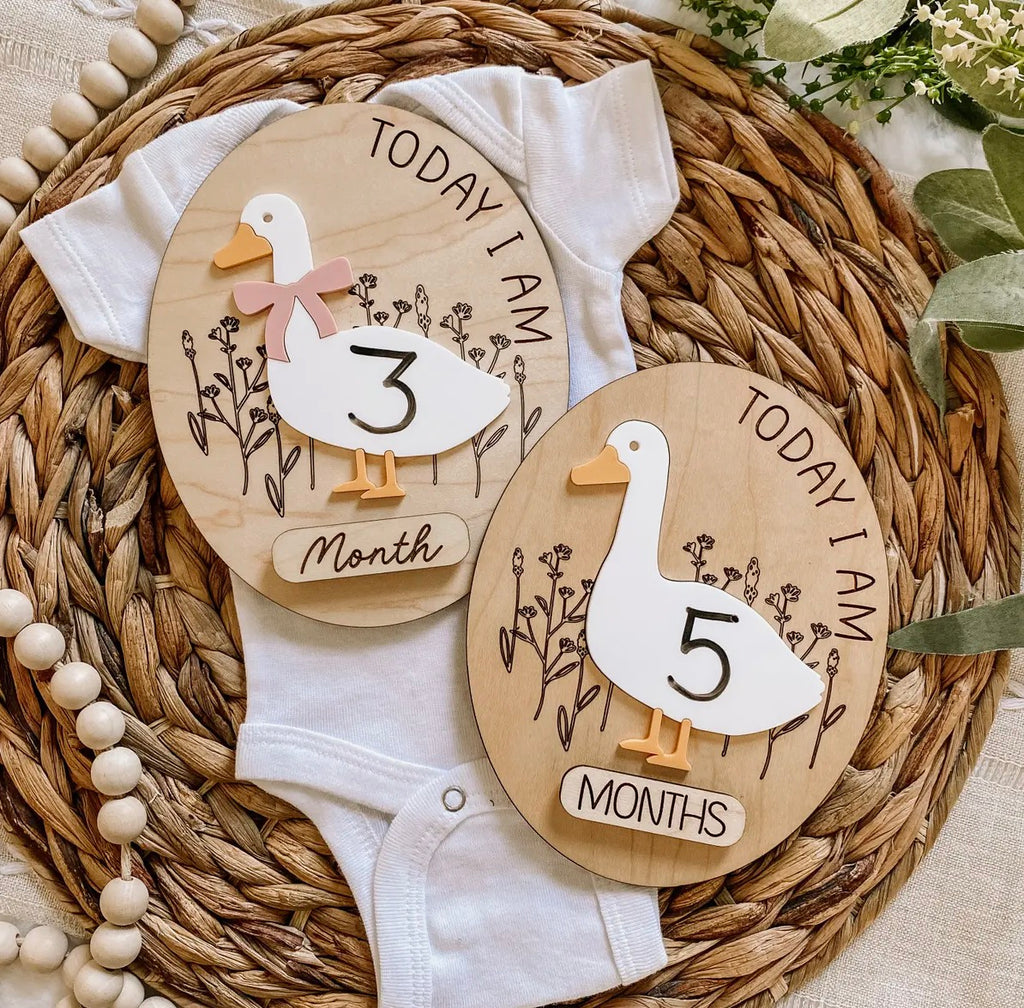 Goose Monthly Milestone Dry Erase Sign