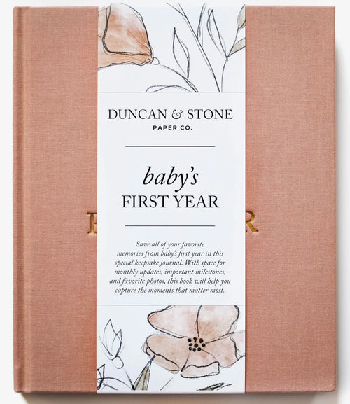 Baby's First Year Memory Book & Photo Album