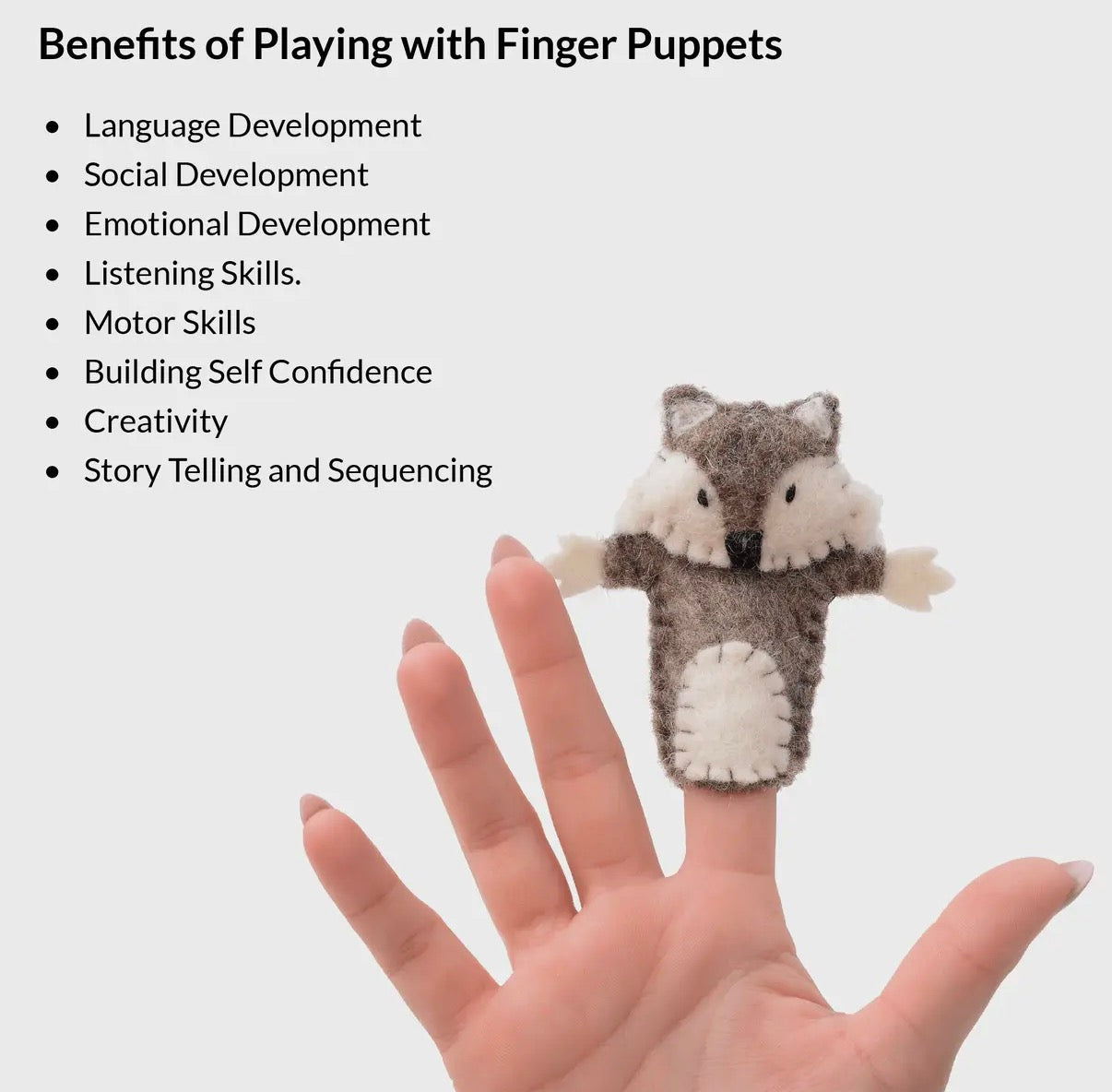 Three Little Pigs Finger Puppet Set