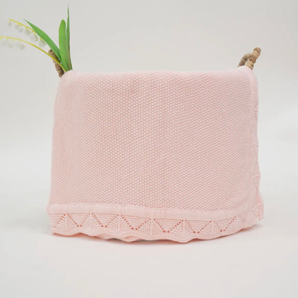 Heirloom Lacing Baby Blanket-
100% Cotton