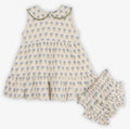 Harper Peter Pan Collar Floral Baby Flare
Dress + Bloomer