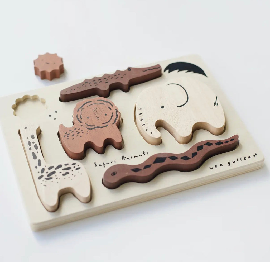 Wooden Tray Puzzle - Safari Animals