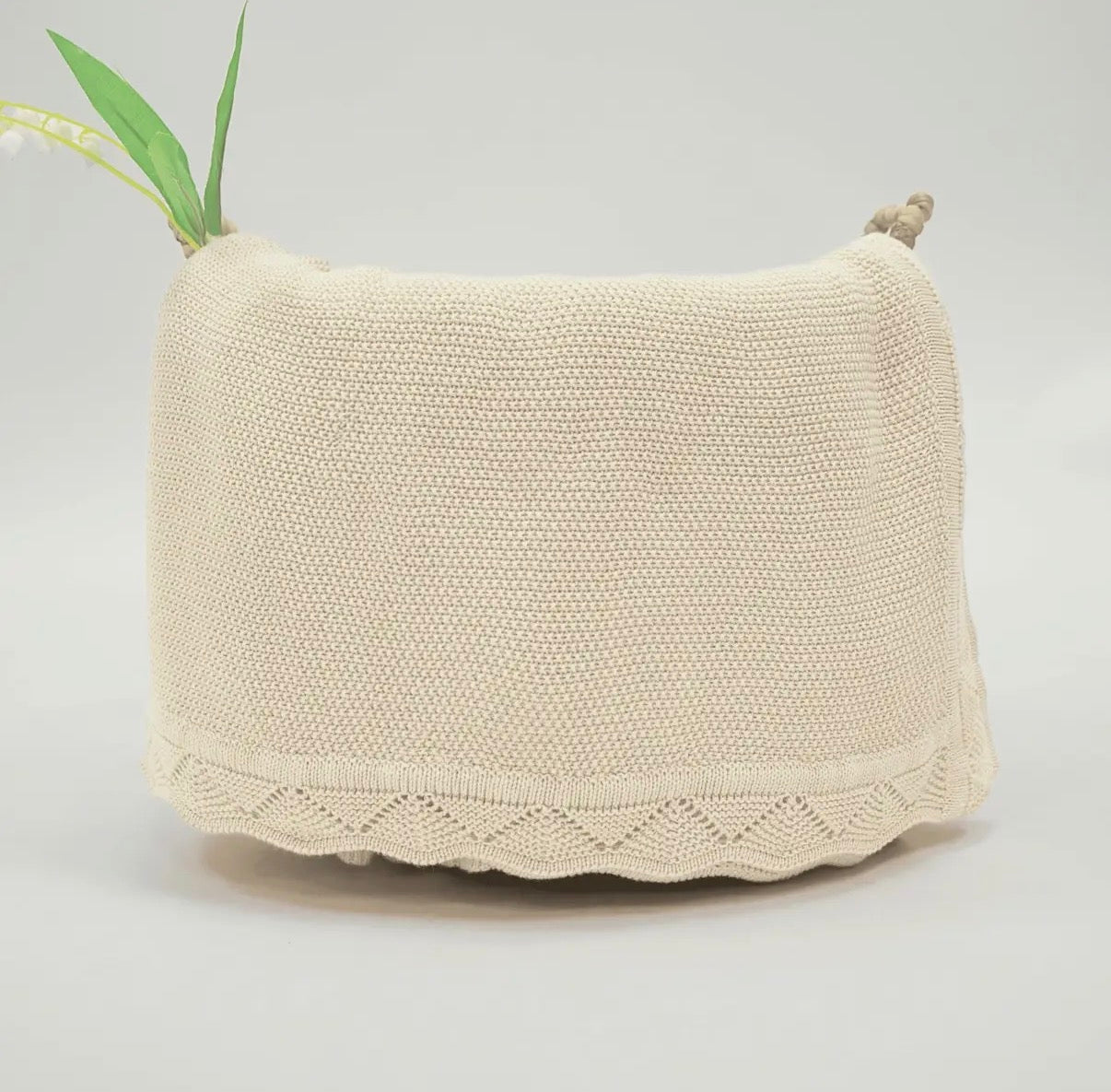 Heirloom Lacing Baby Blanket-
100% Cotton