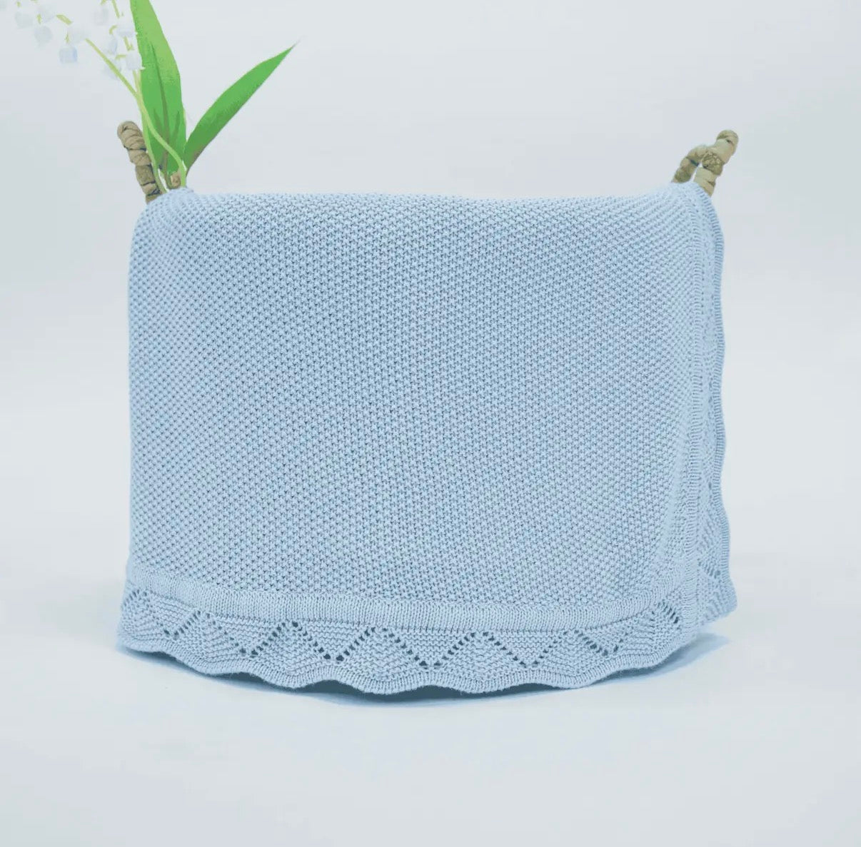 Heirloom Lacing Baby Blanket-
100% Cotton