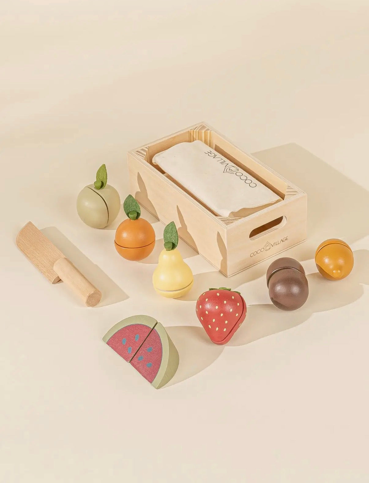 Wooden Fruits Playset