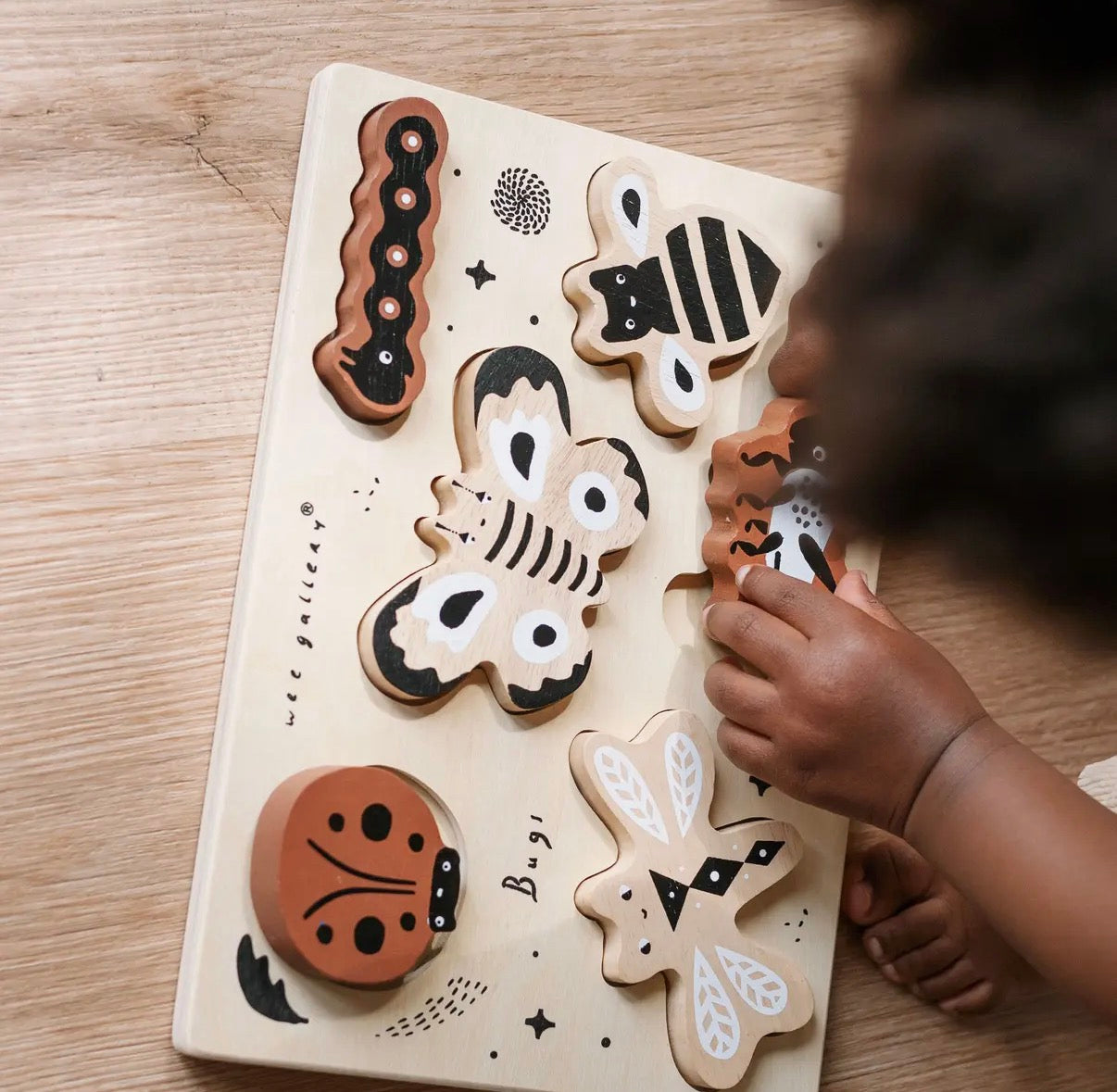 Wooden Tray Puzzle - Bugs